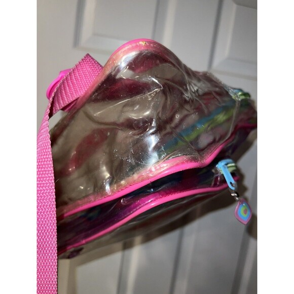 Powerpuff Girls Backpack Clear 2000 Cartoon Network Rainbow Graphics Rare Vtg